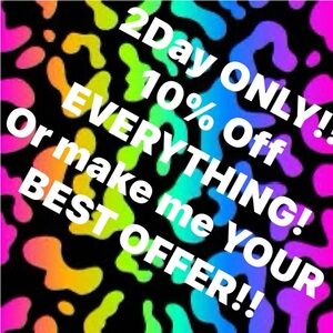 1Day 10%off EVERYTHING